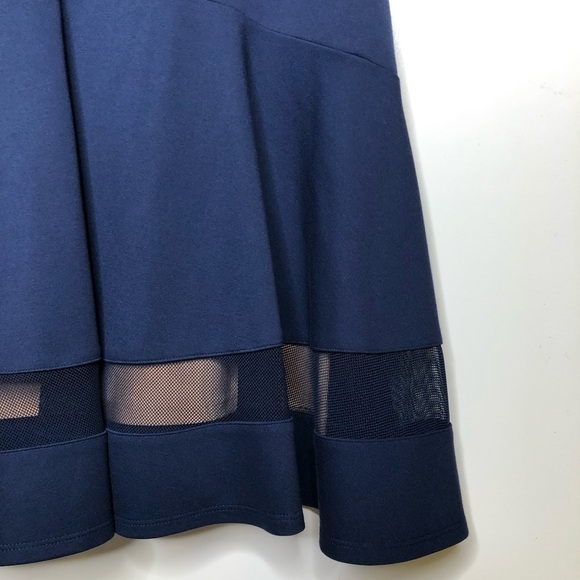 ERIN Fetherston Sleeveless Fit and Flare Cocktail Dress Navy Blue 8 - Picture 5 of 9